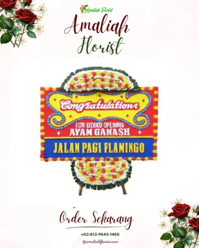 Bunga Papan Congratulation di Limba U Ii